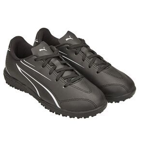 Puma Boys Vitoria TT Soccer Cleats / Black/White
